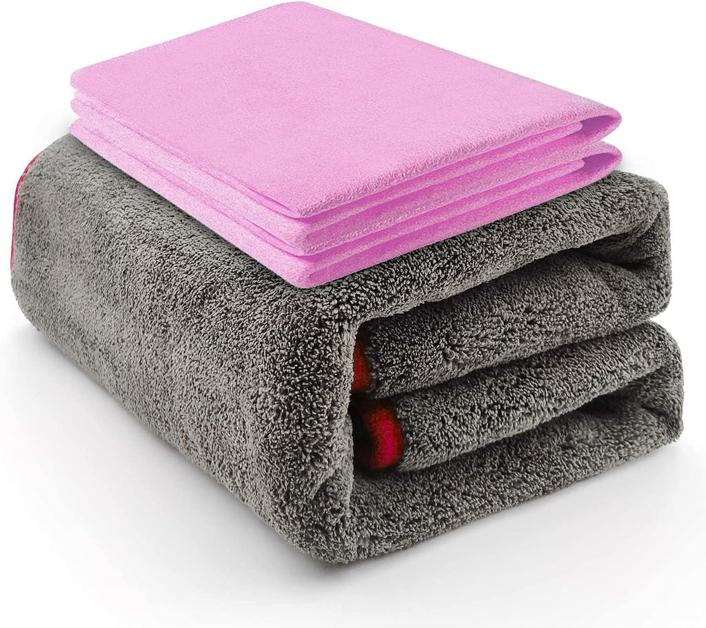 Purple Microfiber Car Drying Towel Pack of 2 T282