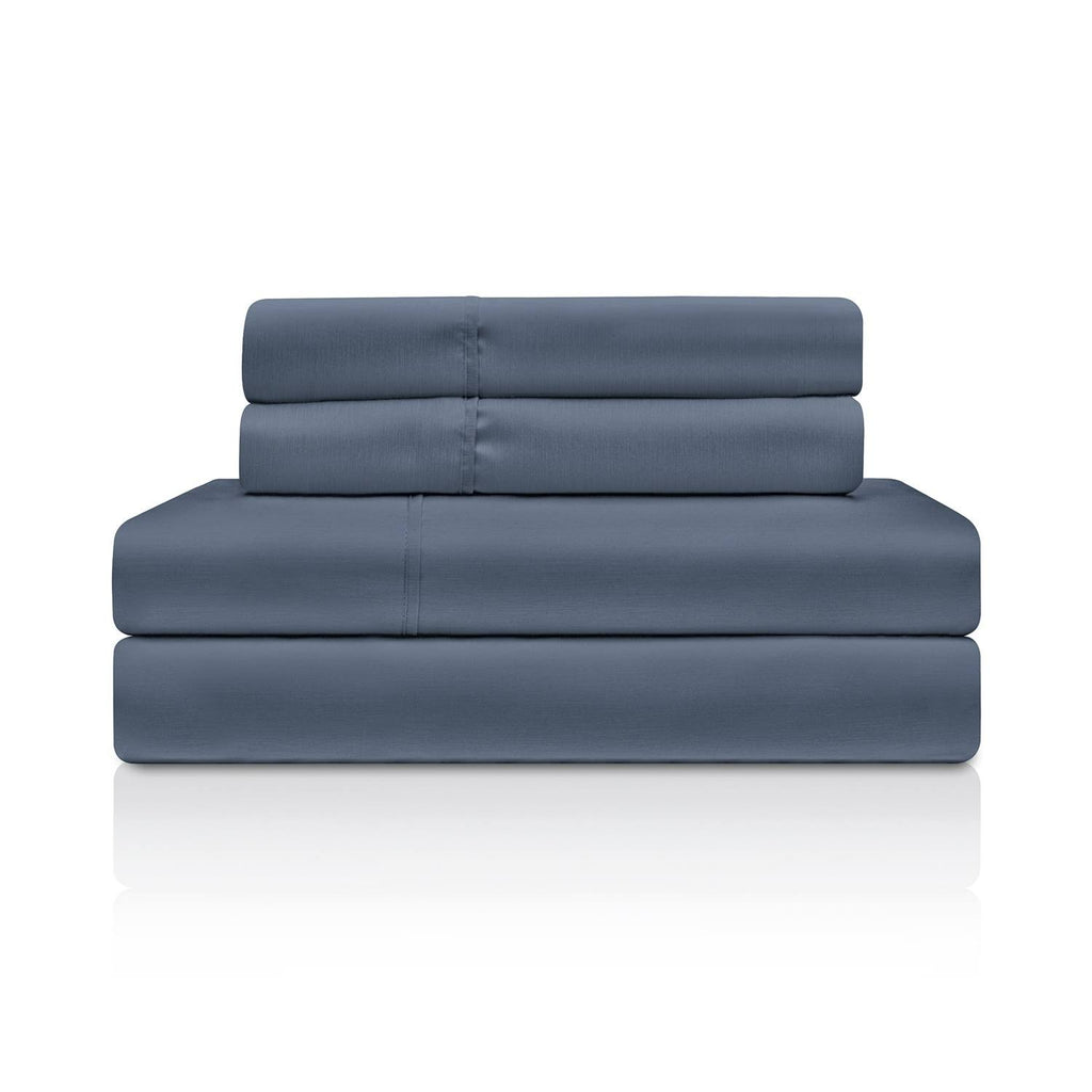 Navy Blue California King Rayon from Bamboo Microfiber Sheet Set J472932