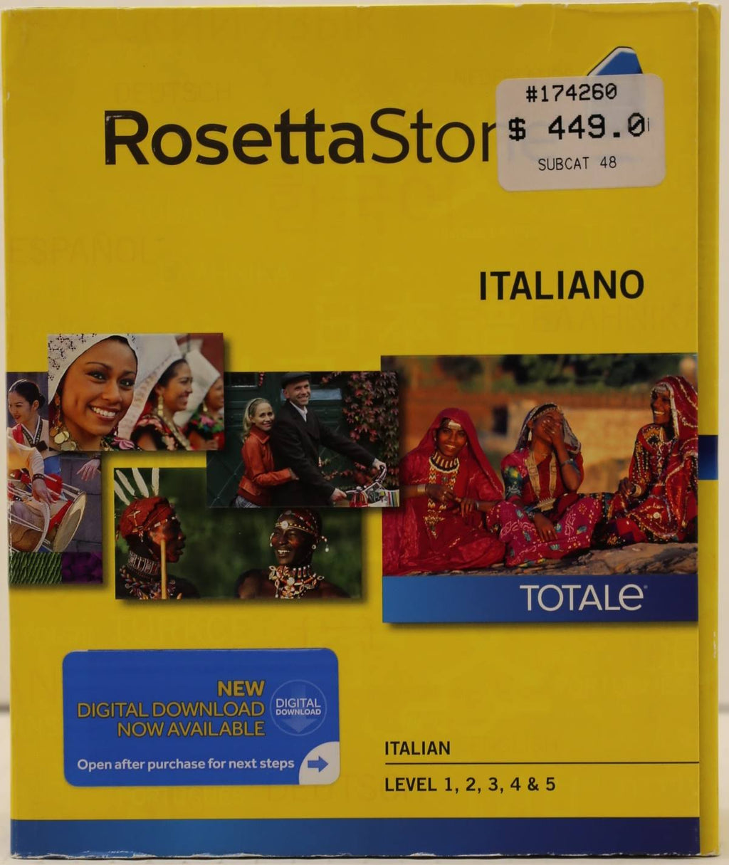 Italian Level 1-5 Set, Up to 5 Users, Up to 2 Computers, Version 4, Box Pack Q516354
