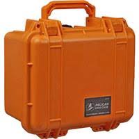 Orange Watertight Hard Case with Foam Insert D3390