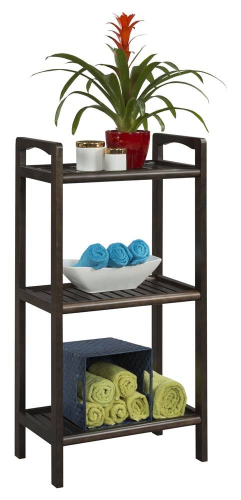 Solid Birch Wood 3 Shelf Tower H36932