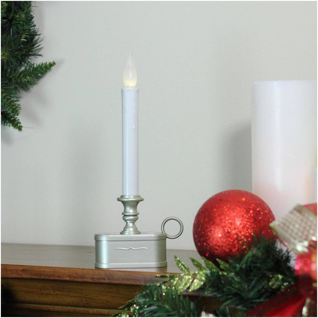 12 Warm White LED Christmas Candle Lamp with Bronze and Gun Metal Gray Base K3181