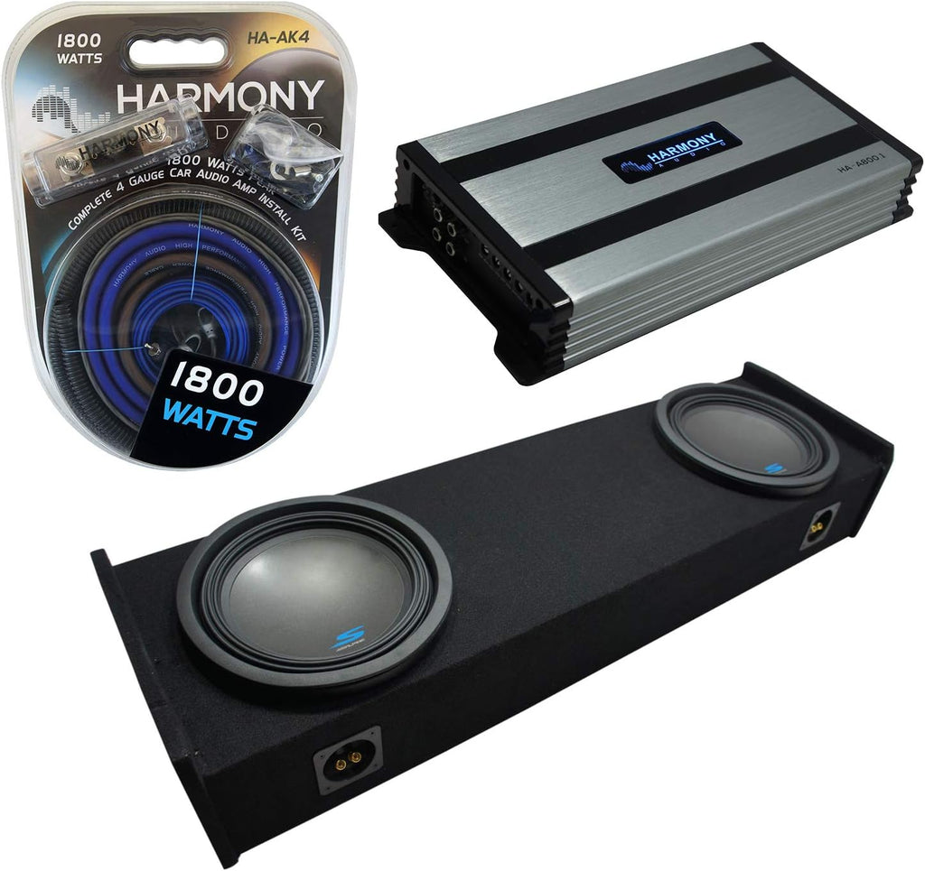 Alpine 12D2 Subwoofer Bundled with HA-A800.1 Mono 1600W Sub Box & FORDWK2X12 Q904438