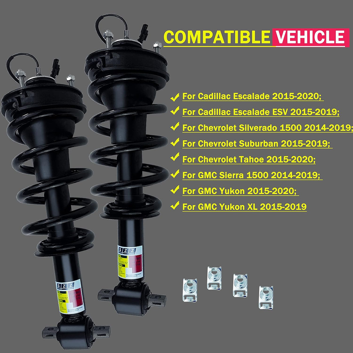 Front Shock Absorber Strut Assembly for GMC Yukon XL Cadillac Escalade ESV Chevrolet Silverado 1500 Tahoe Suburban 2015-2021 P392