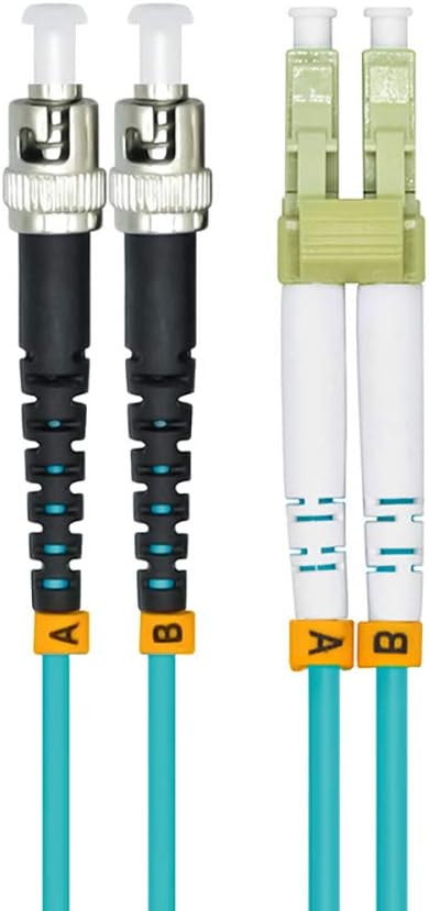 30M LC to LC 10G OM3 Armored Duplex Fiber Optic Cable, Pack of 2 W815691