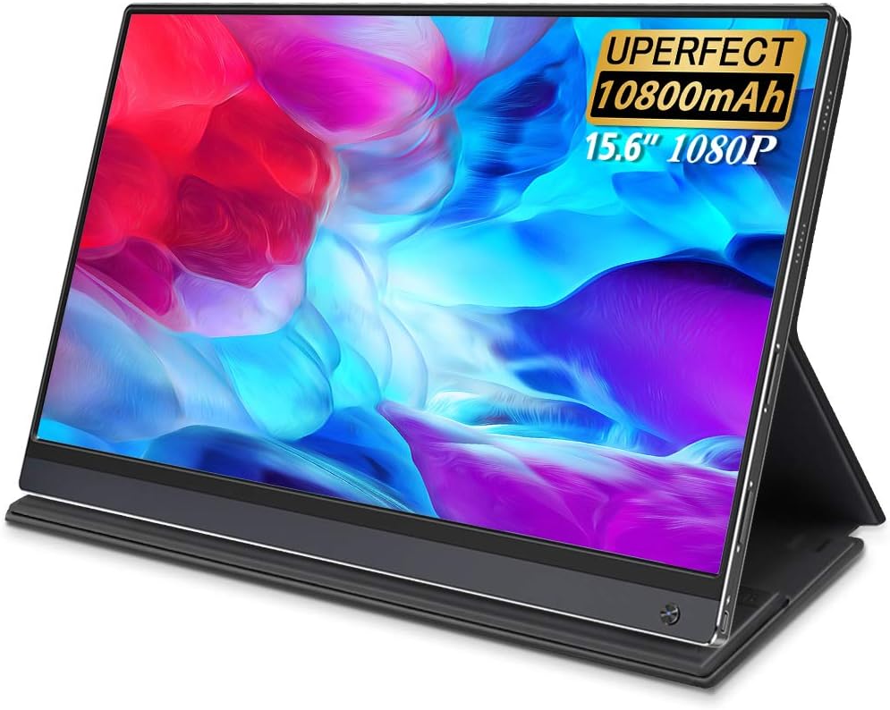 15.6 Inch IPS HDR FHD USB C Portable Monitor with Battery F84891