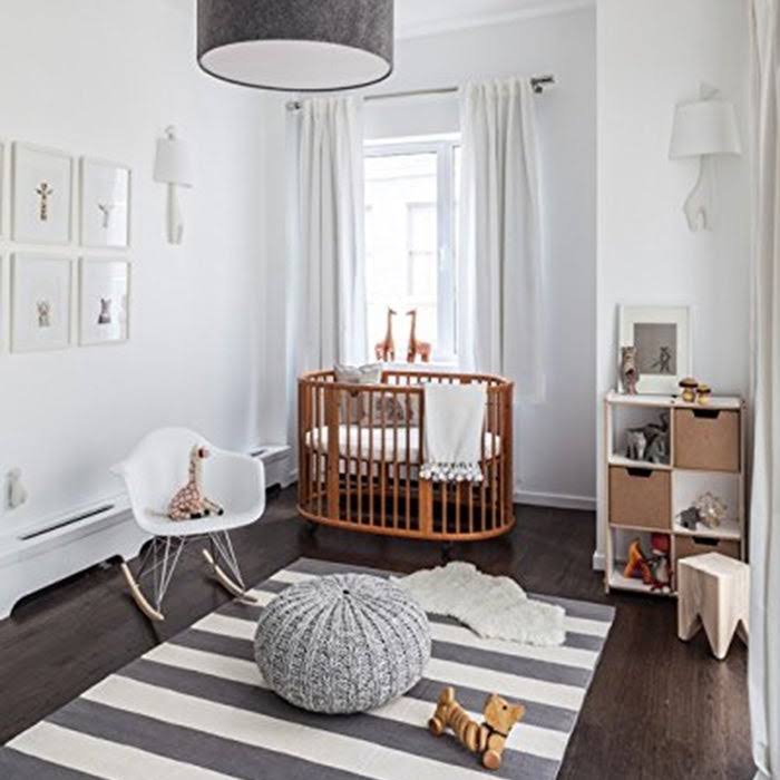 Light Gray Rocking Chair H5396