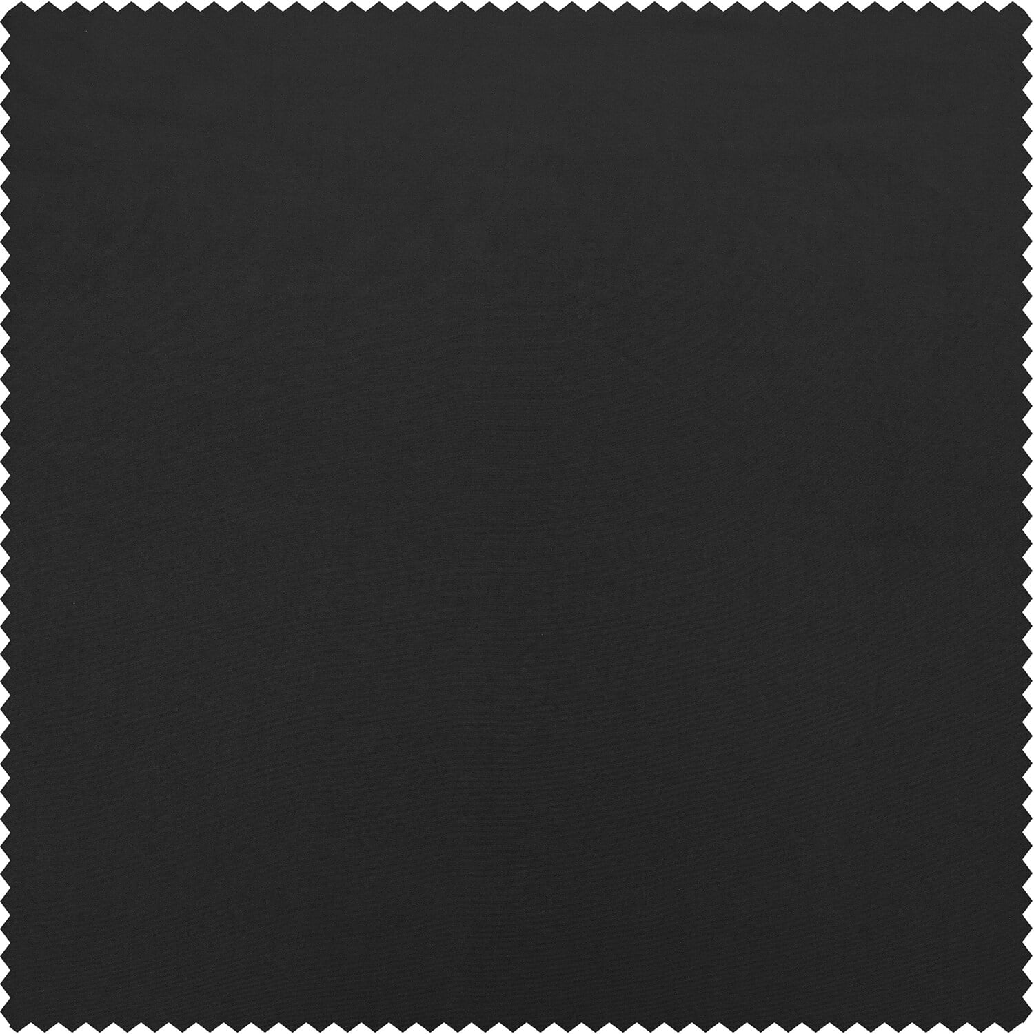 Black Faux Silk Taffeta Curtain 1 Panel 50W X 84L V3514