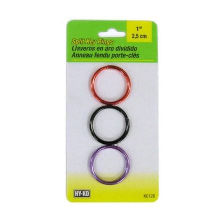 Key Rings Color Split 1in (Case of 5) L7636