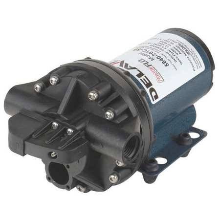Diaphragm Pump, Polypropylene, Santoprene, 12VDC, 4.0 GPM Y7244