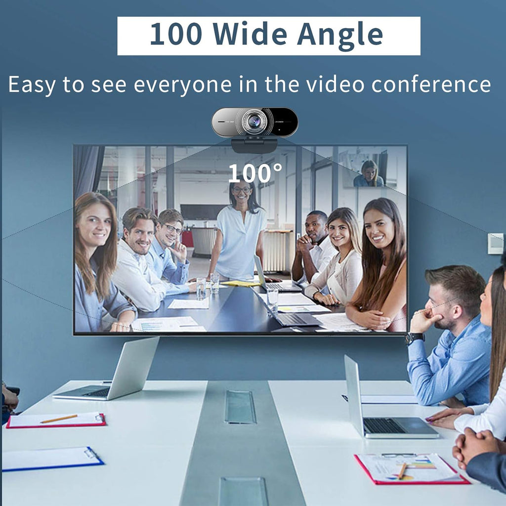 1080P Computer Camera with Microphone, Wide Angle, Manual Focus Webcam, Pack of 2 X21267