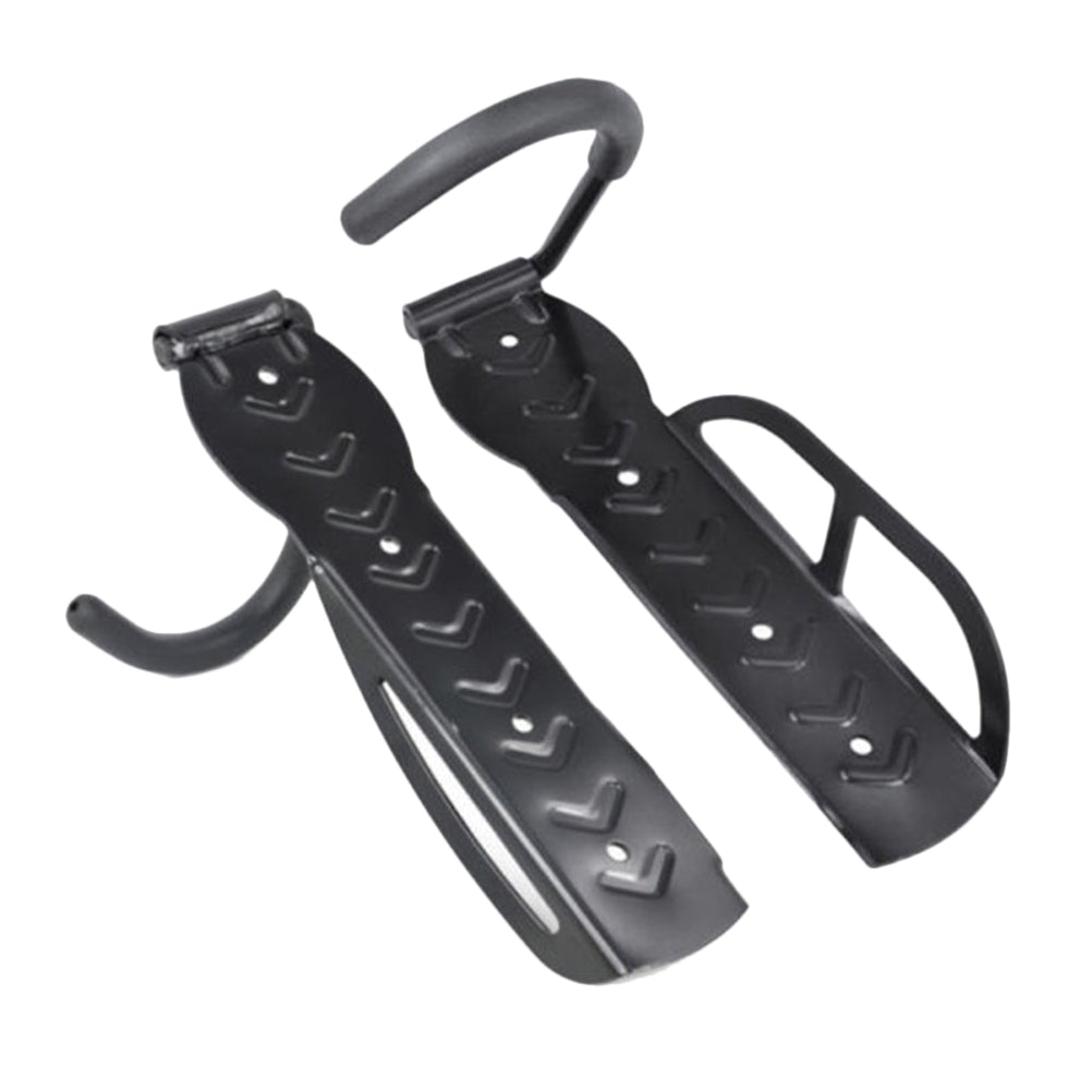 2pcs Black Heavy Duty Bike Wall Mounted Hooks F3098