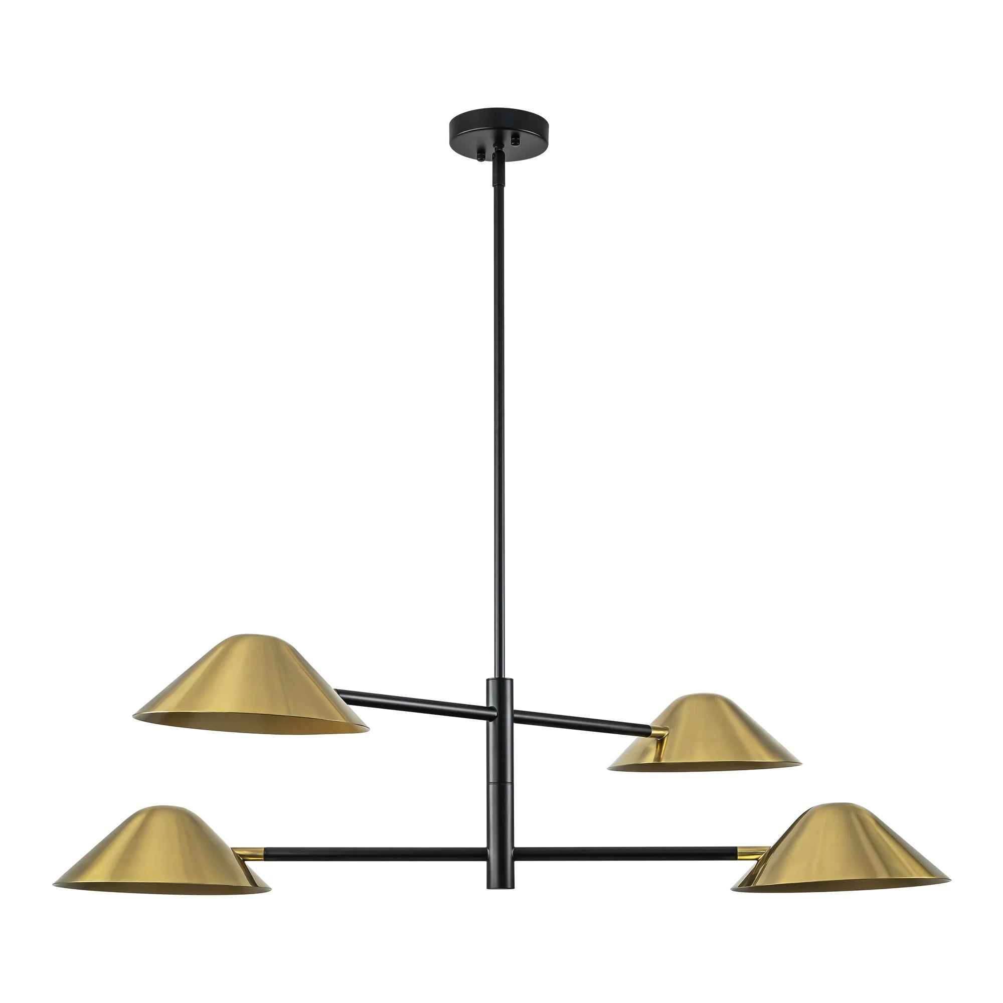4-Light Dimmable Linear Chandelier W373