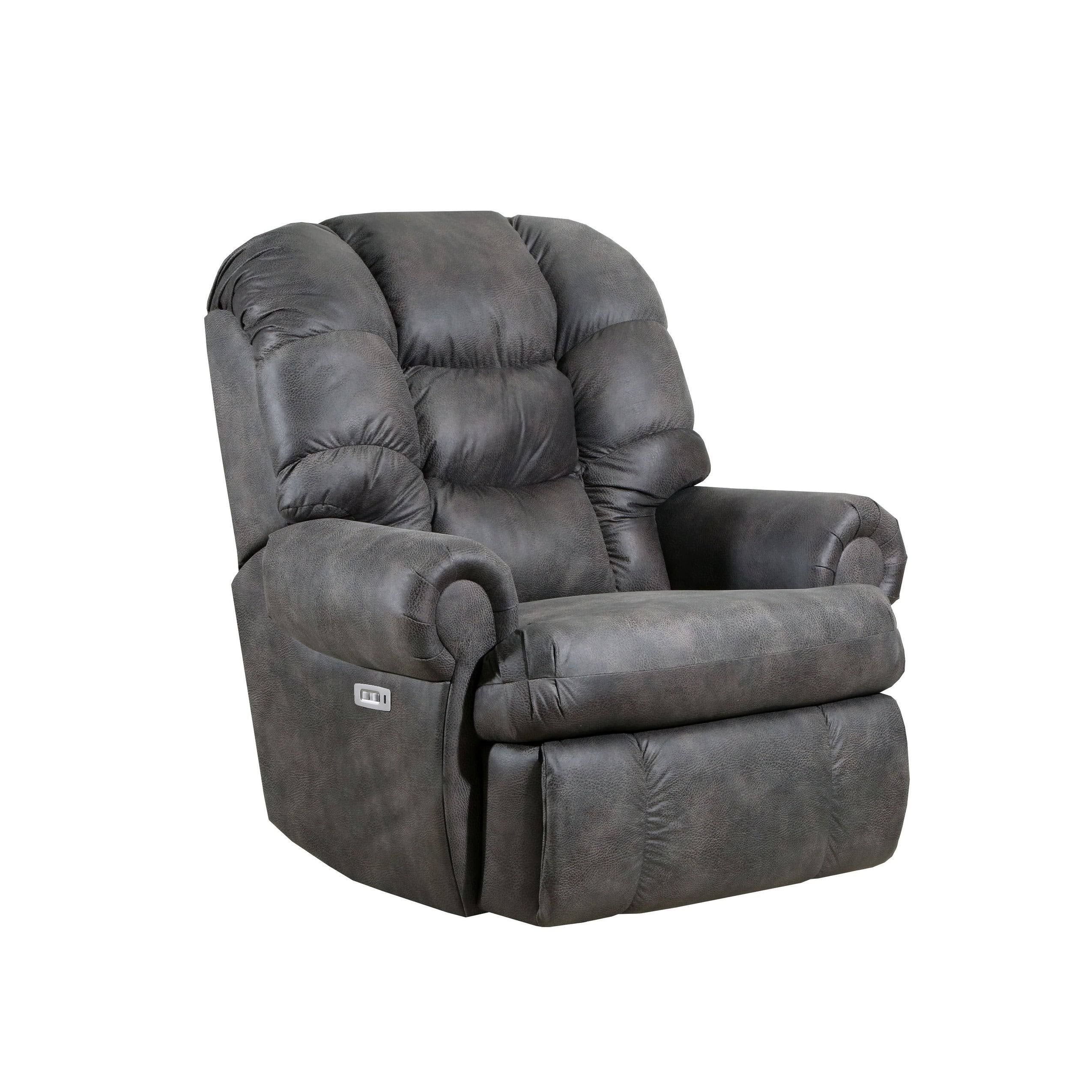 Charcoal Power Wallsaver Recliner with Heat & Massage K114804