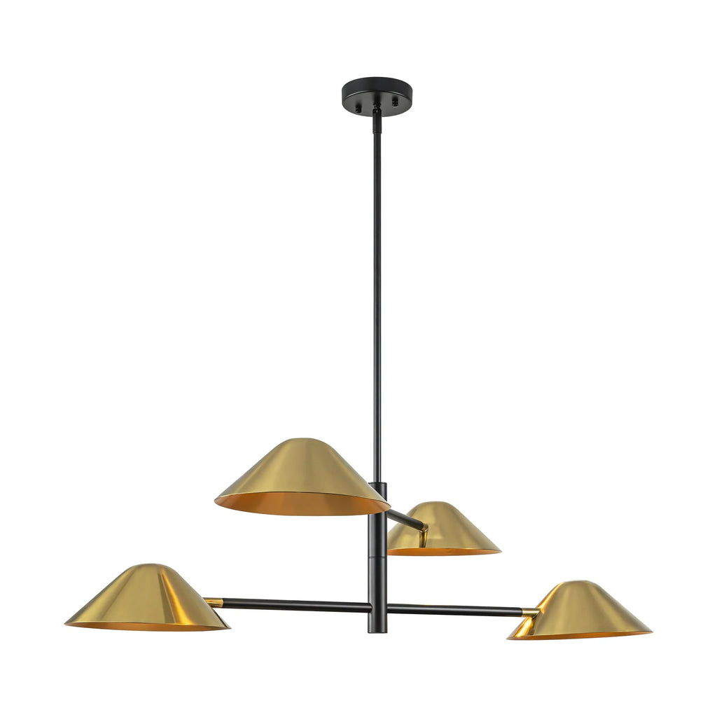 4-Light Dimmable Linear Chandelier W373