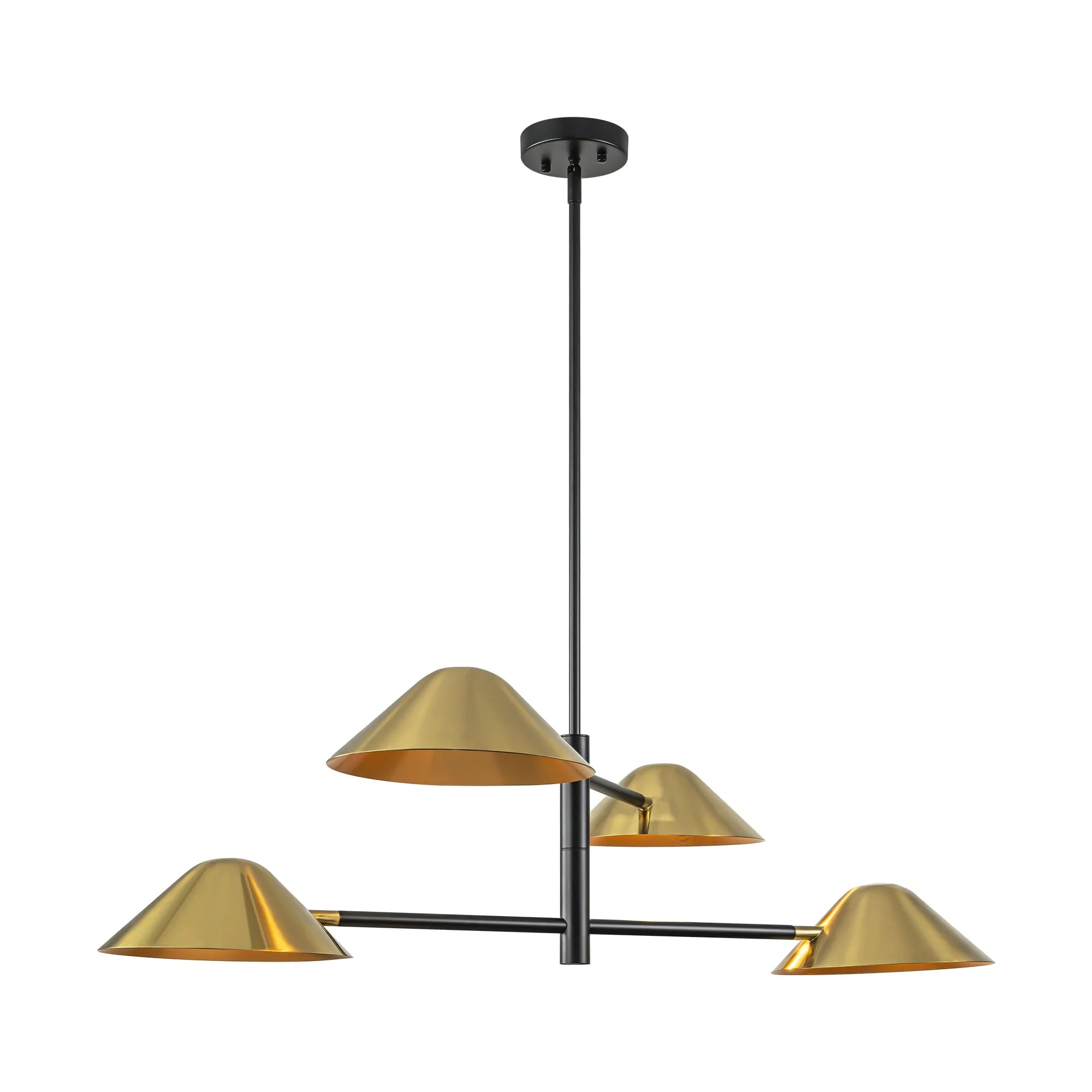 4-Light Dimmable Linear Chandelier W373