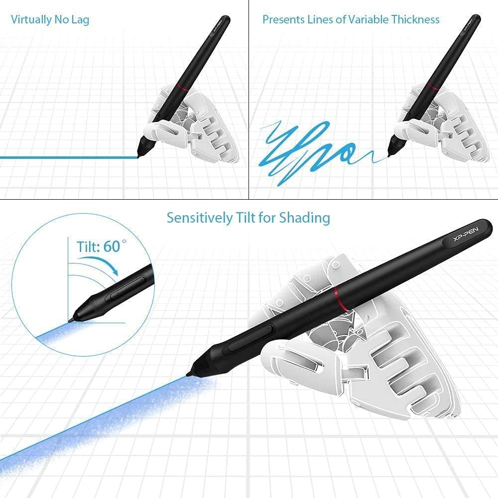 15.6 Pro Drawing Tablet with Screen 120% sRGB 8192 Levels Tilt Function Battery-Free Stylus T185432