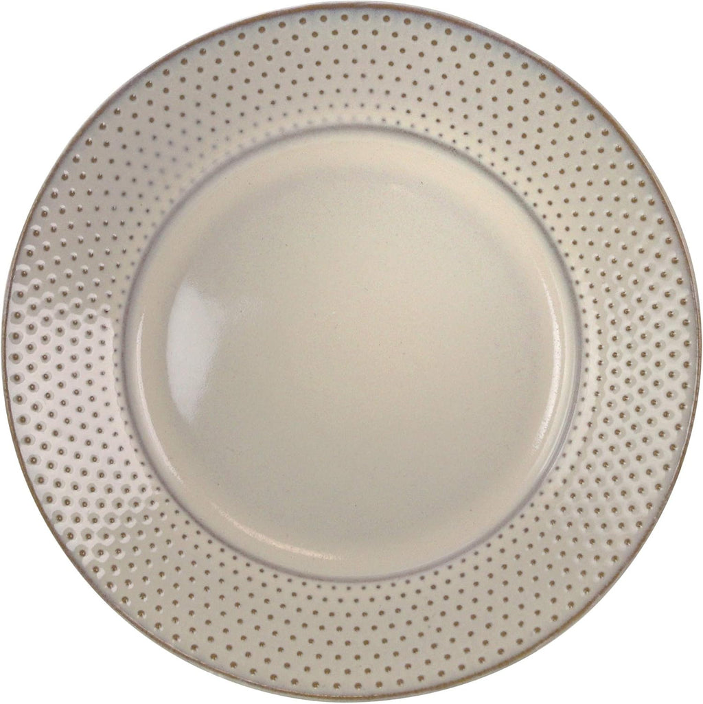 16 Piece White Stoneware Dinnerware Dish Set W252452