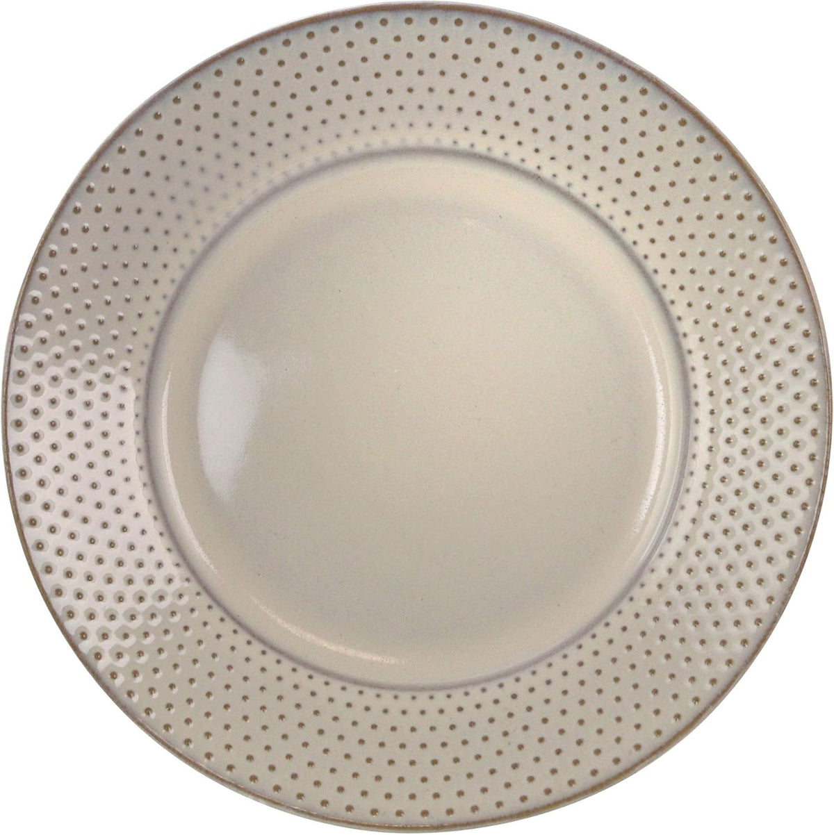 16 Piece White Stoneware Dinnerware Dish Set W252452