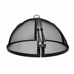 Welded Hybrid Steel Hinged Round Fire Pit Safety Screen O54627