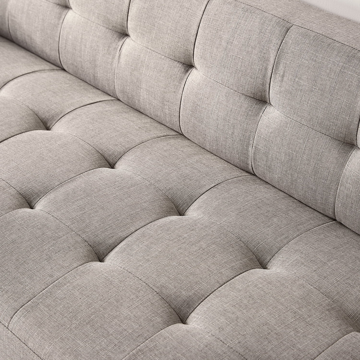 Oatmeal Grey 2-Seater Loveseat L317742