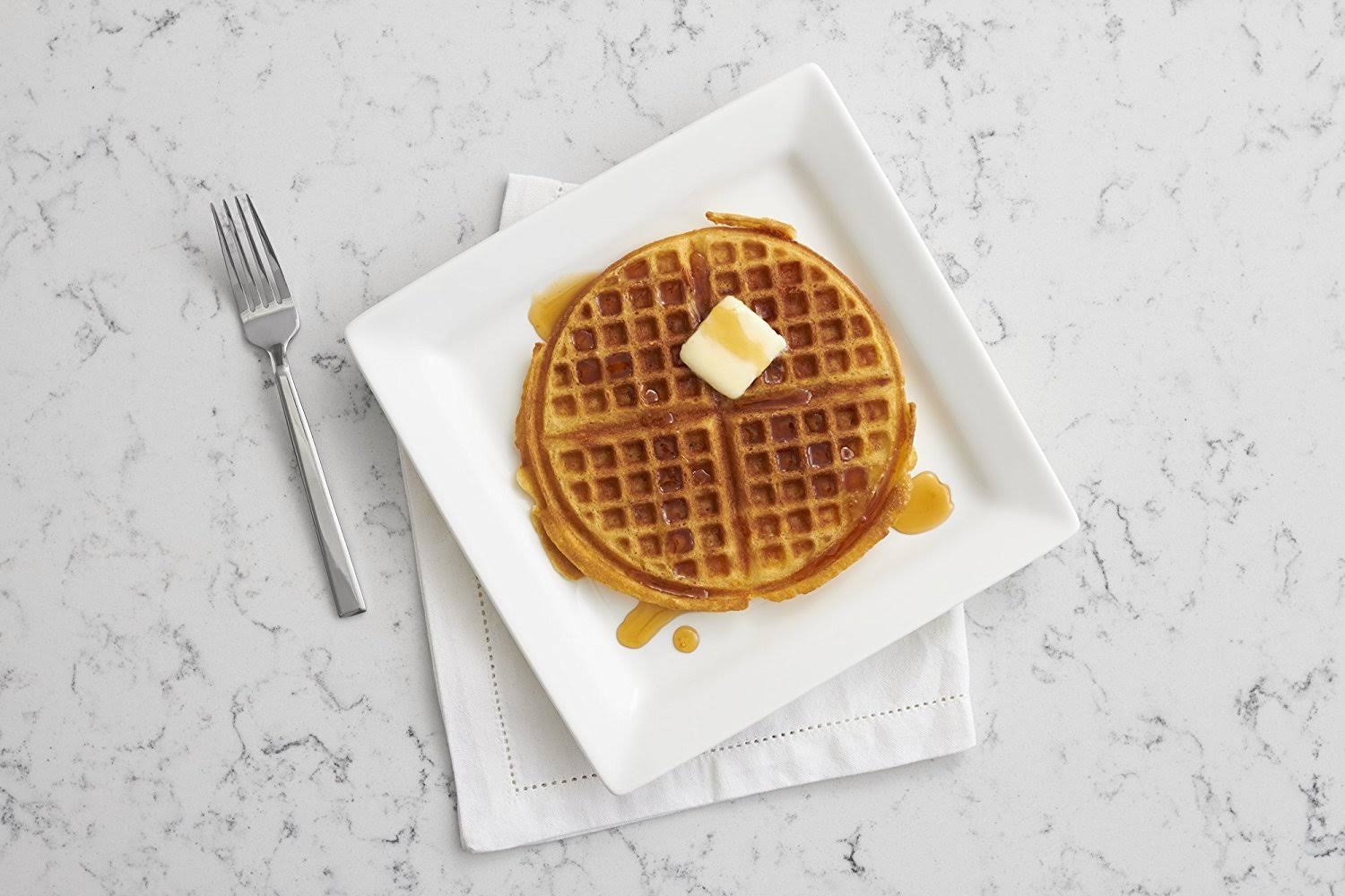 Stainless Steel Round Waffle Maker with 7 Browning F145