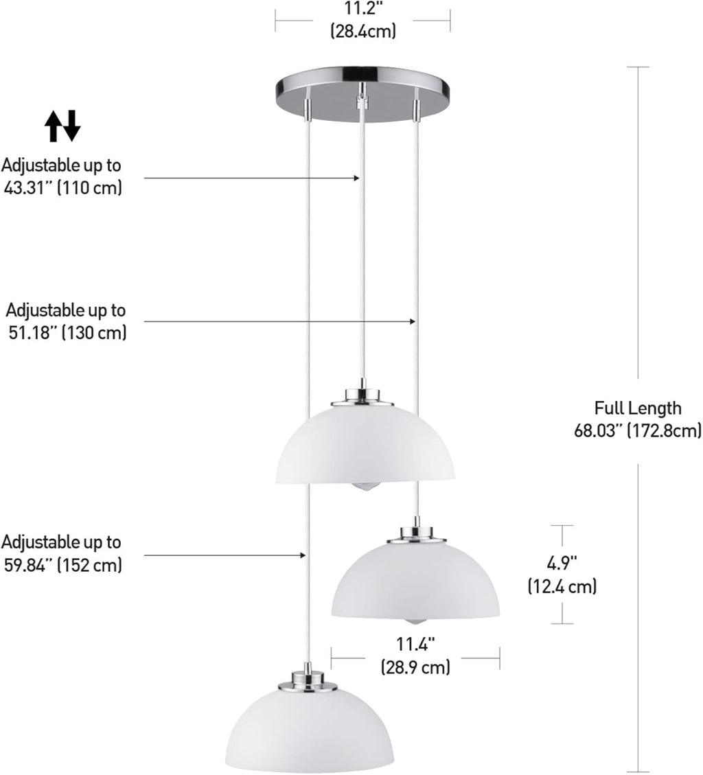 White Fringe Pendant Lighting R63809