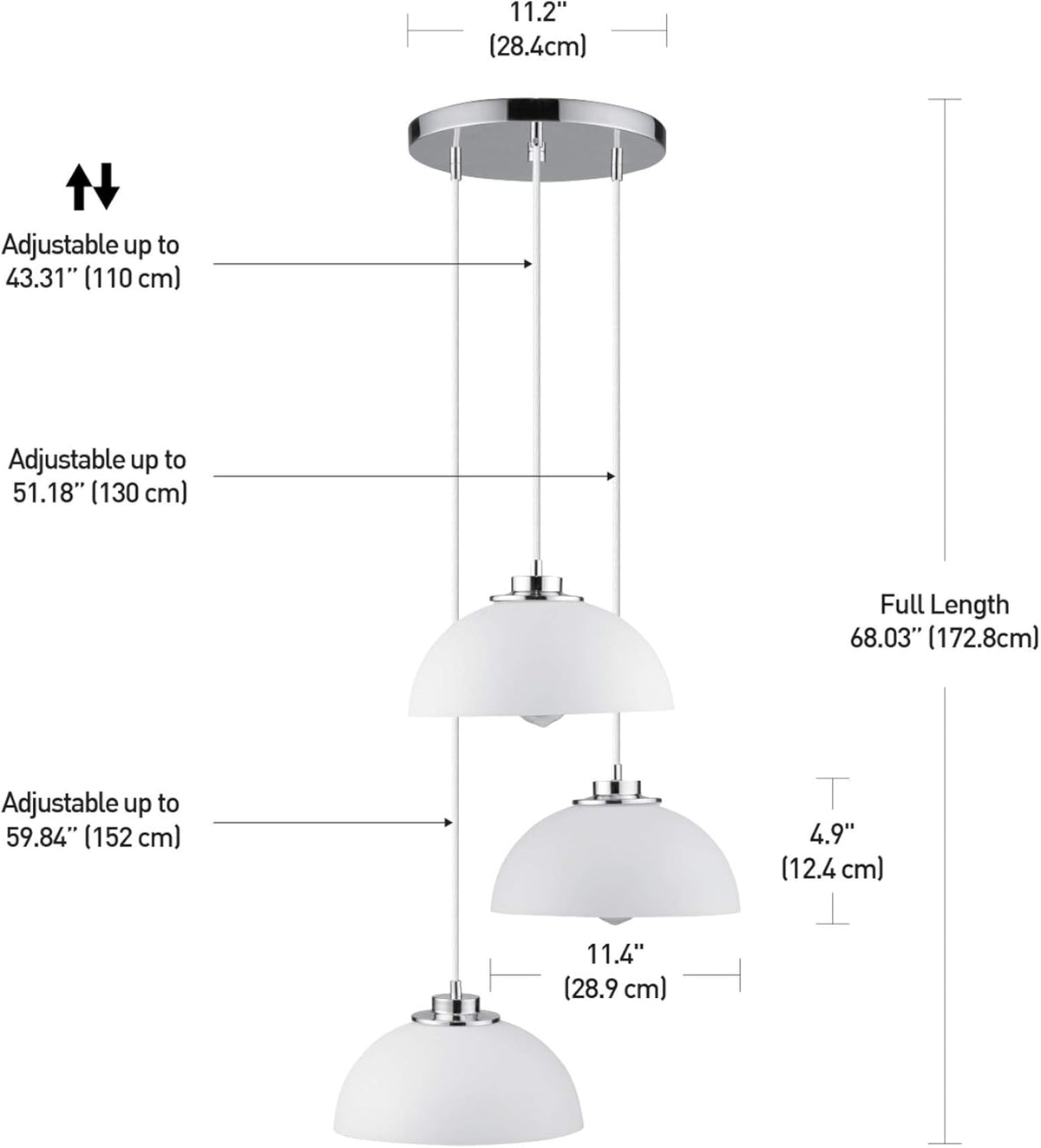 White Fringe Pendant Lighting R63809