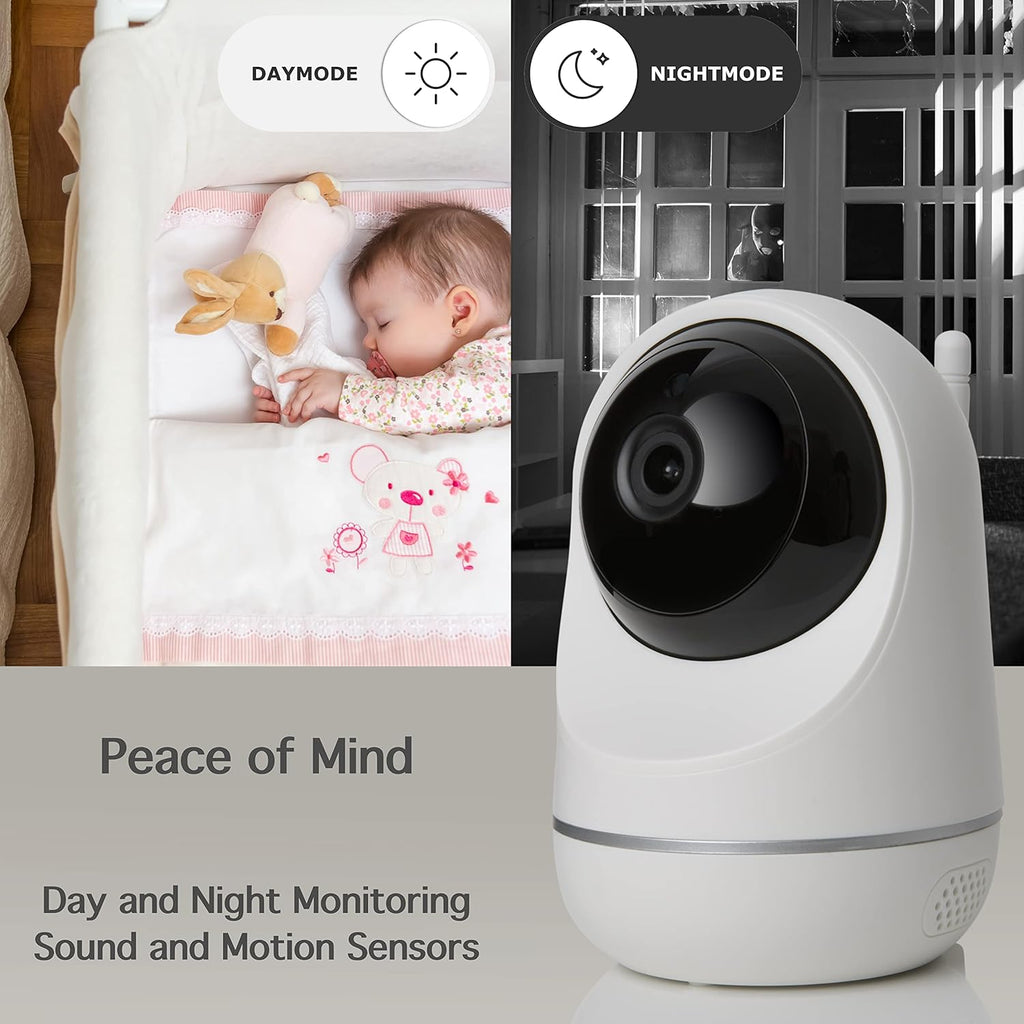 Wi-Fi Camera Pan Tilt Zoom with Audio & Video Recording, Pack of 2 I78616