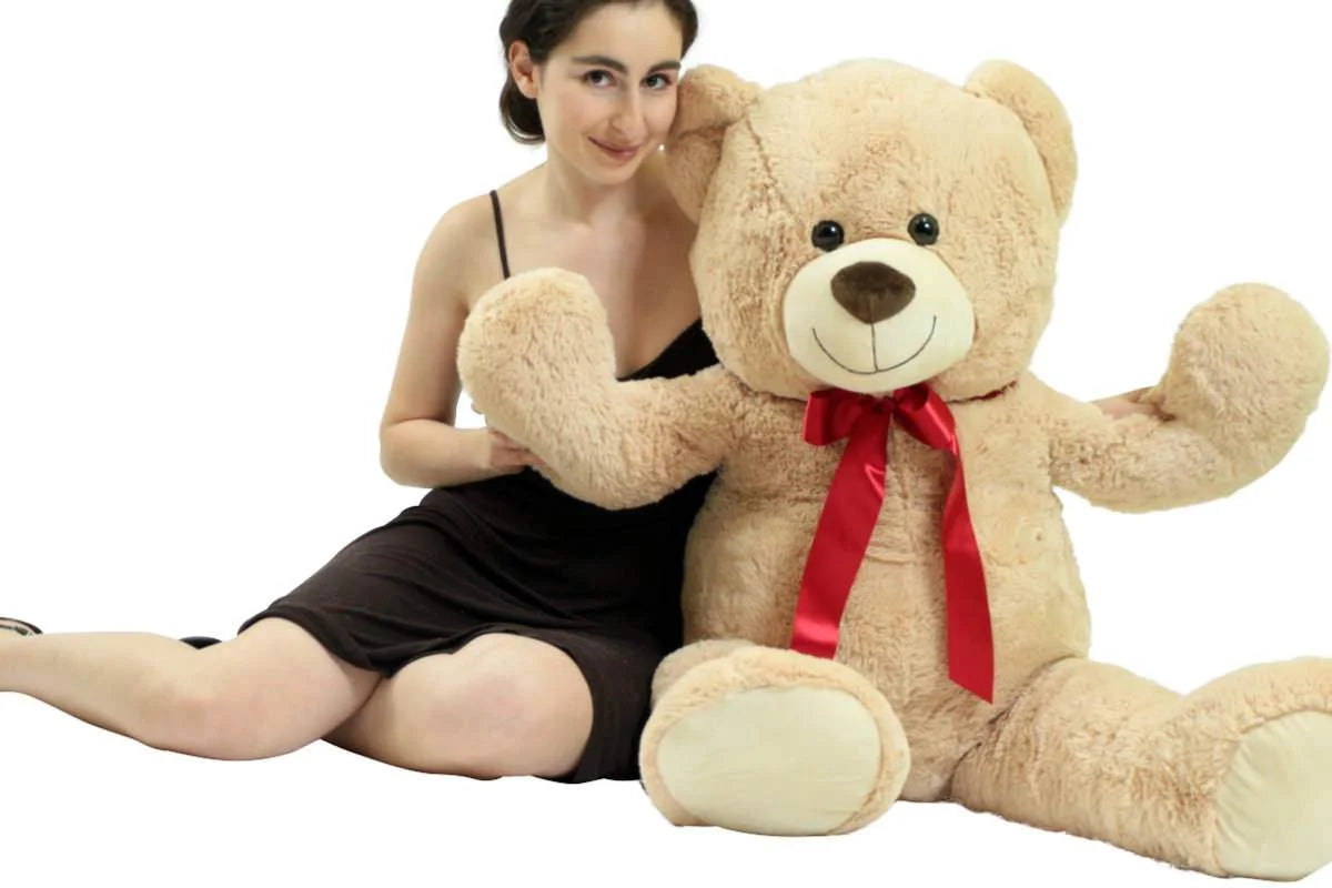 Beige Tan 48 inch Plush Teddy Bear Stuffed Animal C17552