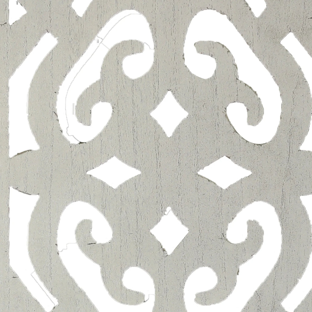White 6 Panel Room Divider Y807