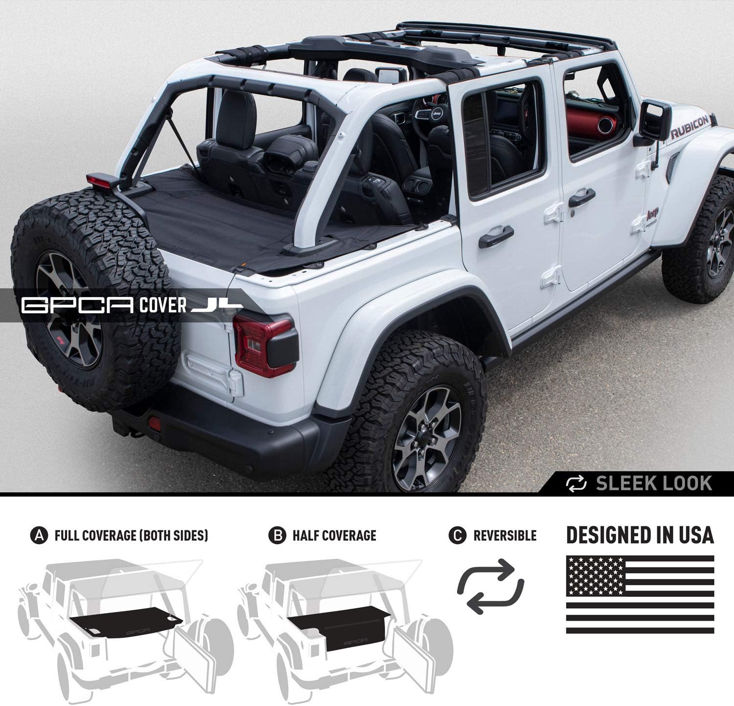 Reversible Cargo Cover for 4DR JL Hardtop Q4868