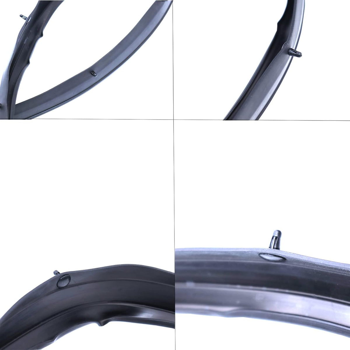 Set of 4 Front & Rear Door Window Trim Seal Rubber Weatherstrip Kit U989