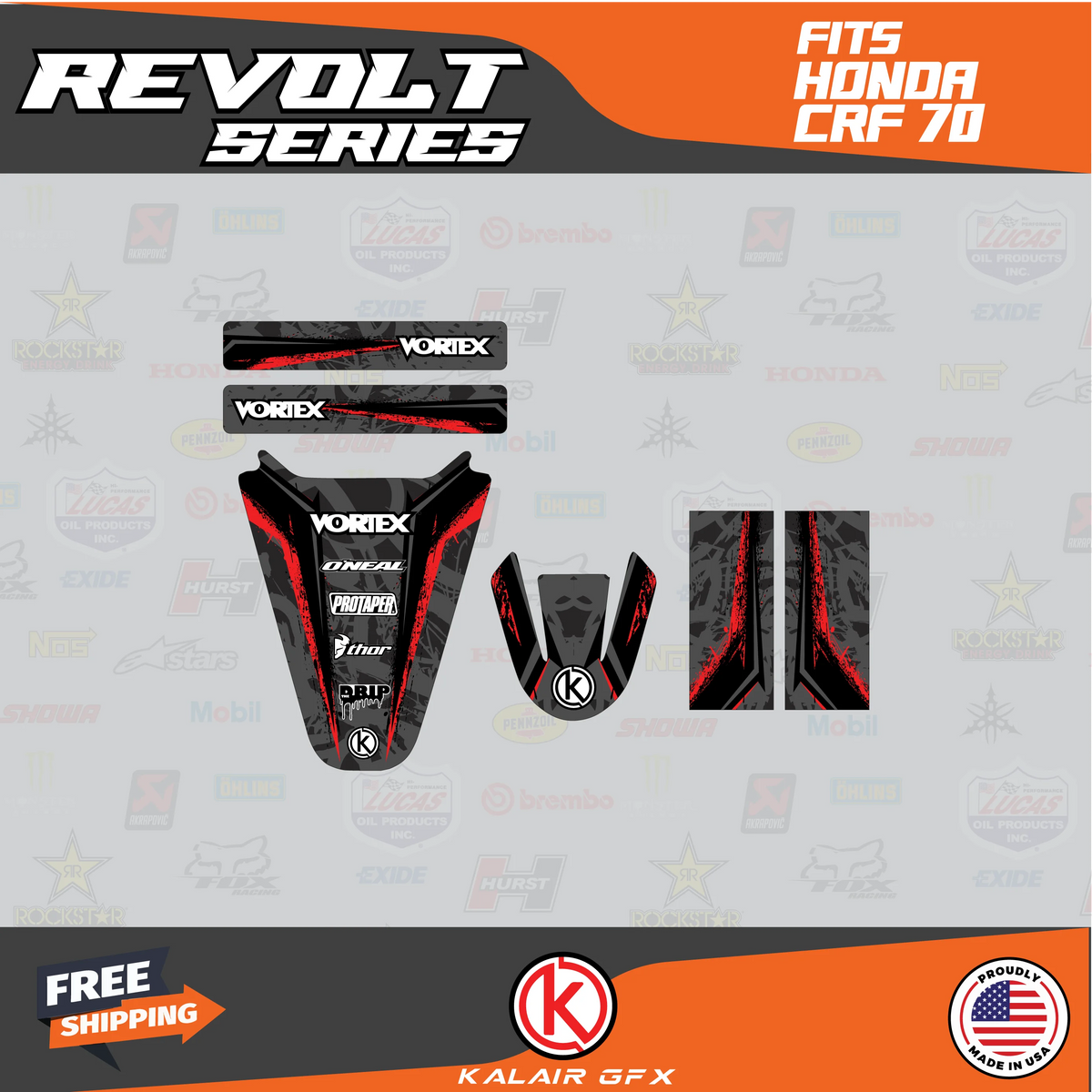 GFX Graphics Kit for Honda CRF70 S873027