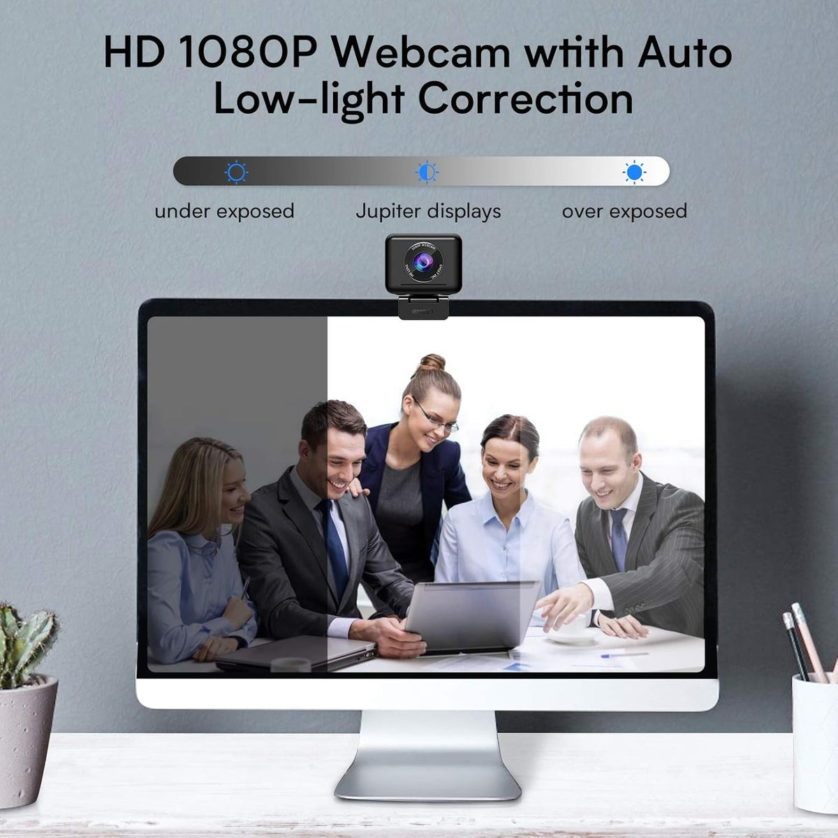 1080P Webcam with Speaker and Mics N23587
