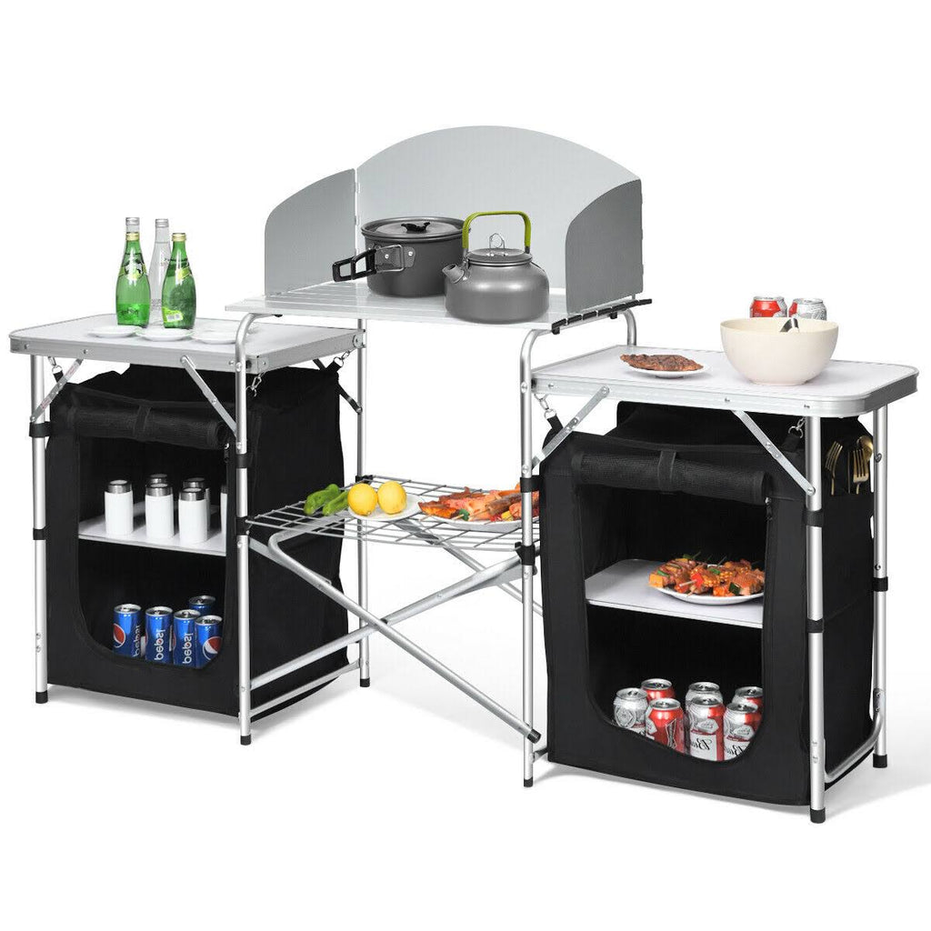 Folding Camping Table with Storage Organizer M3657