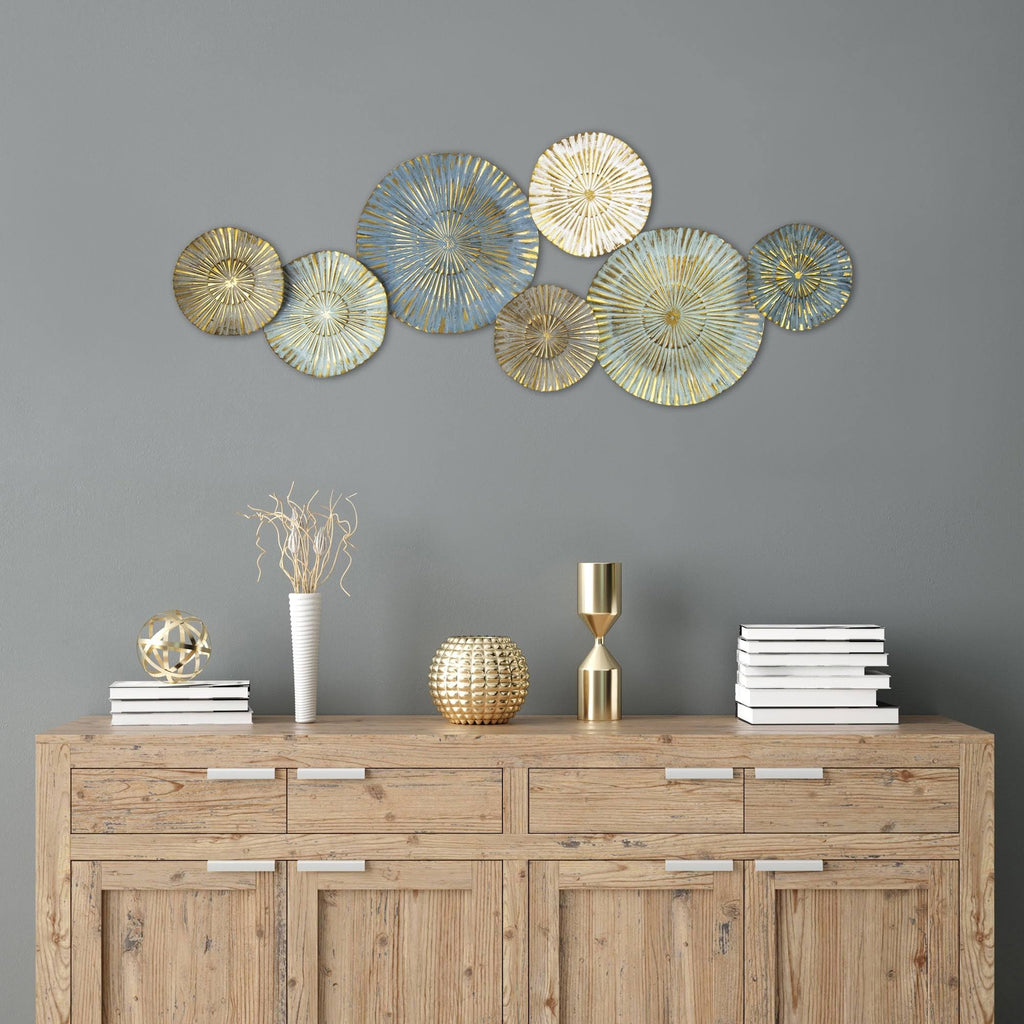 Metal Plates Wall Decor W174