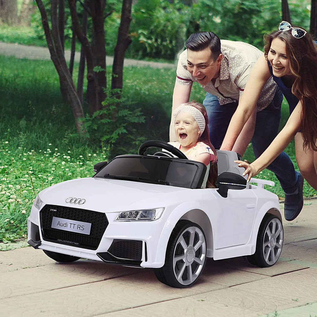 White 6V Electric Ride On Toy Car with Remote Control M689068