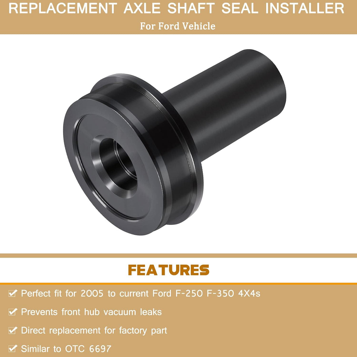 Wheel Knuckle Vacuum Oil Seal Installer, Pack of 2 E163