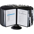Black Sherpa 40-Panel Carousel Reference System, 80-Sheet Capacity I8229