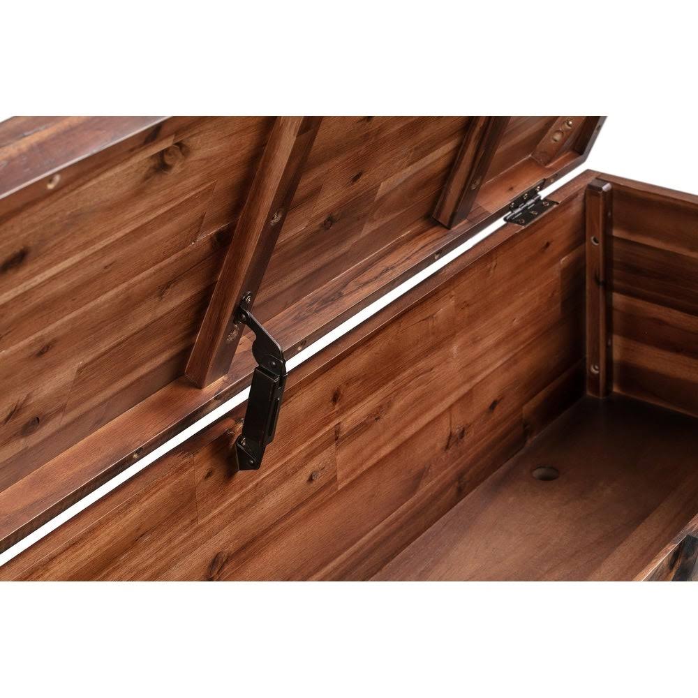 Acacia Wood Storage Bench T590