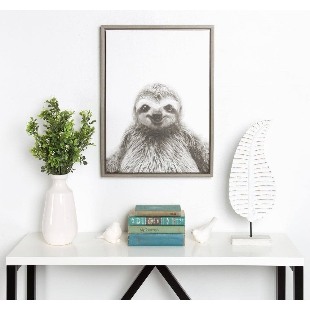 Black Framed Canvas J430563