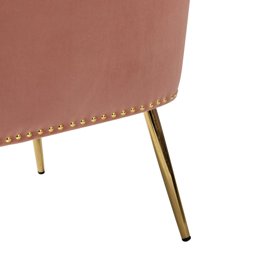 Teal Accent Side Chair with Nailhead Trim O6397