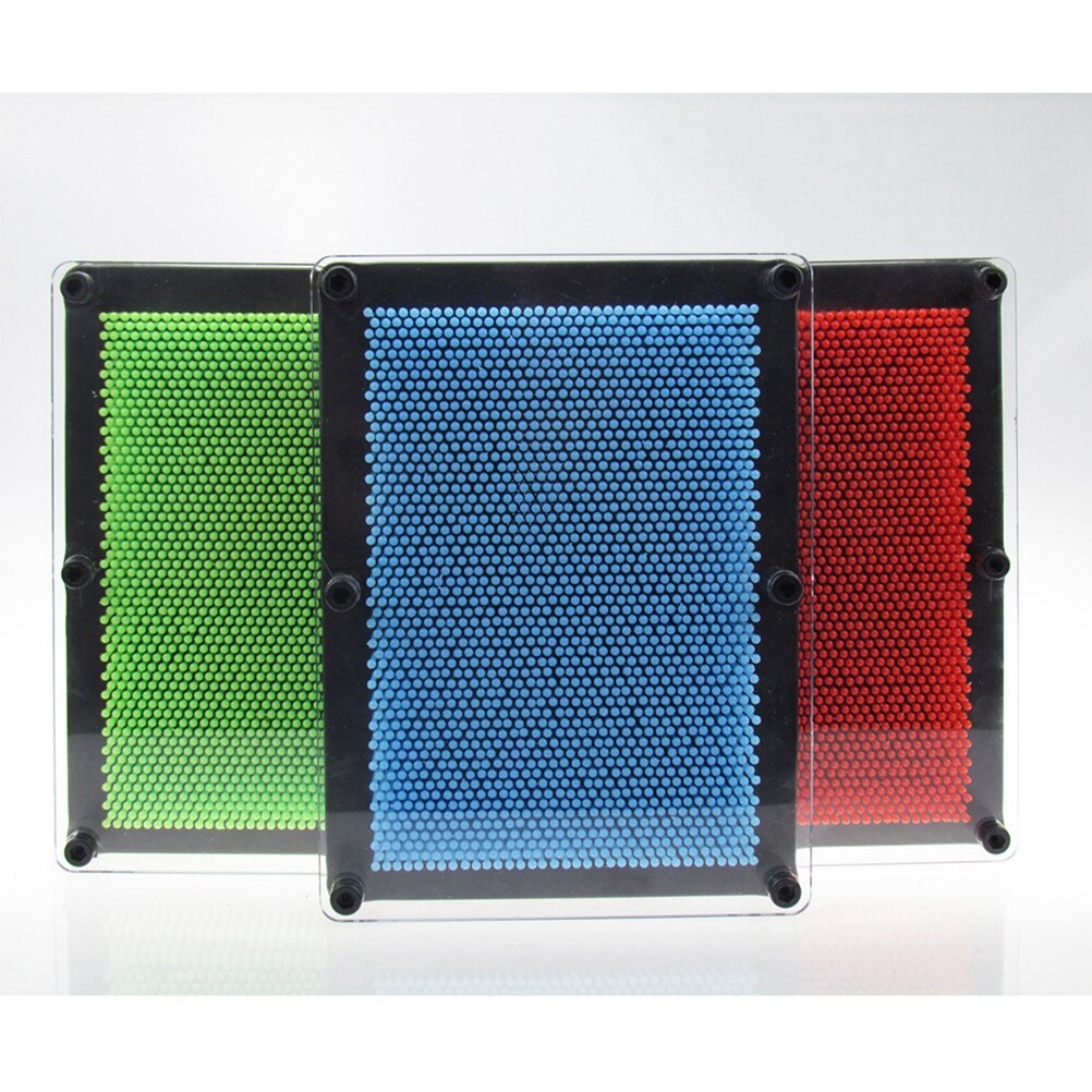 Red Color Pin Art Board Metal Silver Toy for Sculpture N649532