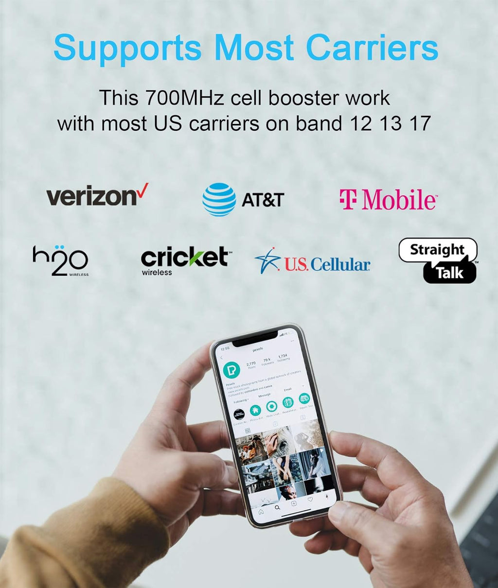 Cell Phone Signal Booster for Home up to 5500 sqft X391