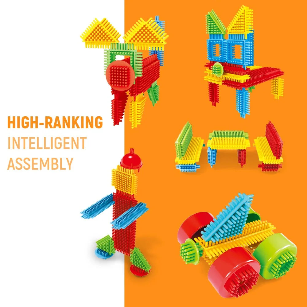 150pcs Bristle Shape 3D Building Blocks Toy Set S3451