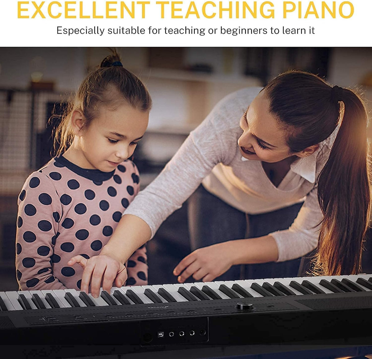 88 Key Digital Piano Keyboard with Sustain Pedal Y251