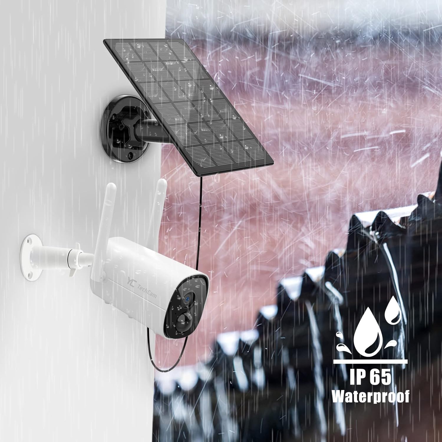 Outdoor Solar Security Camera Wireless 1080P HD Surveillance Camera G3247