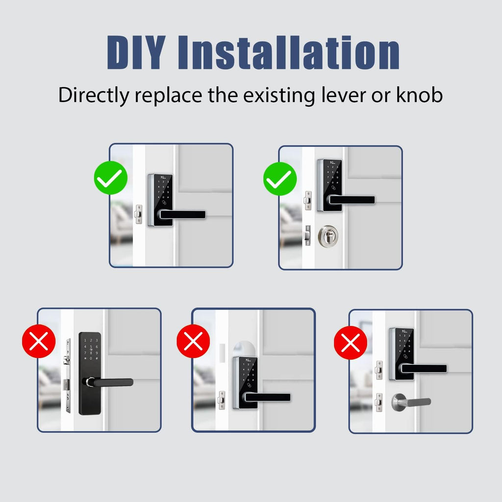 Smart Lock with WiFi Keyless Entry Digital Keypad X7565