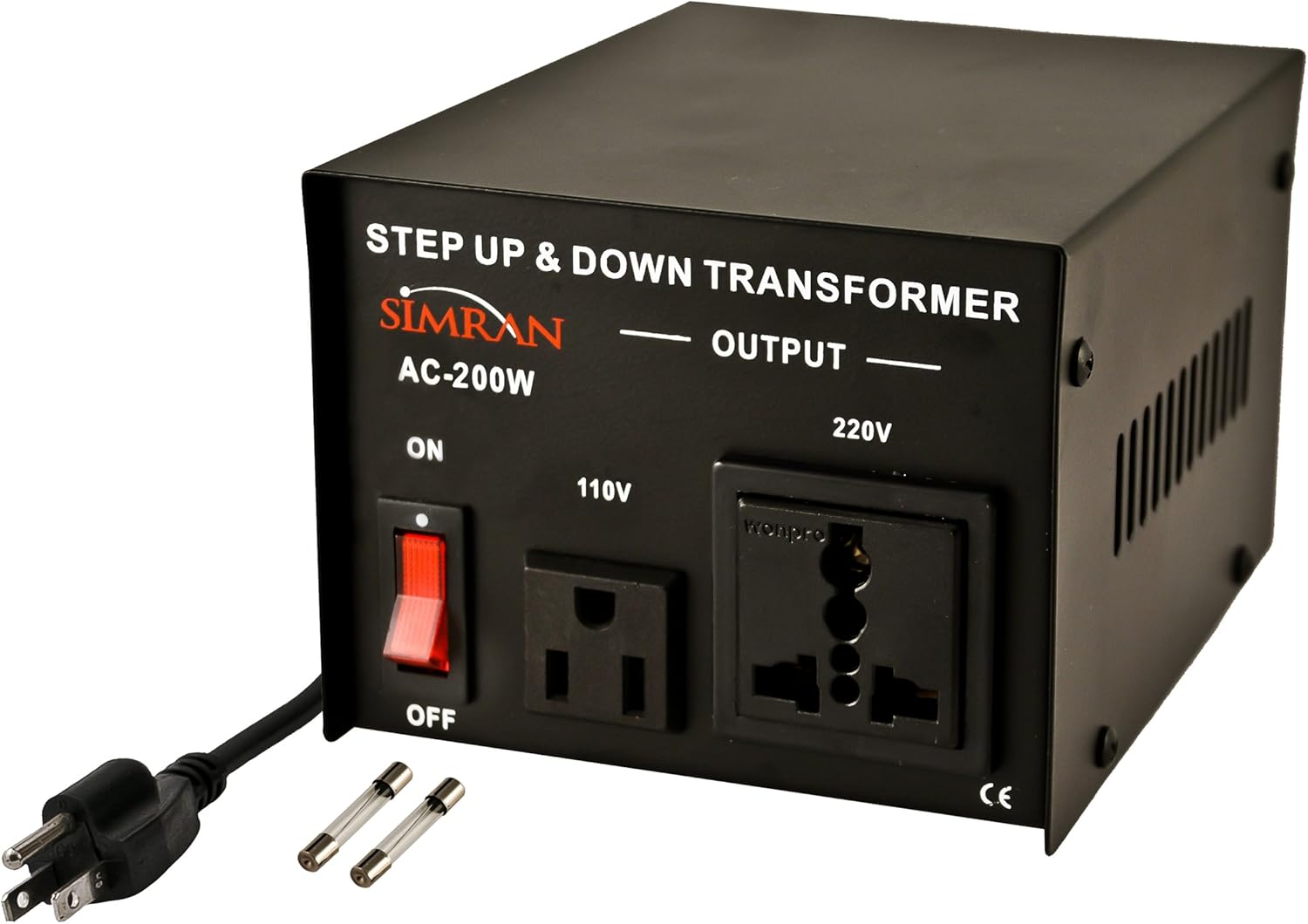 1500 Watt Voltage Power Converter Transformer, Black C541